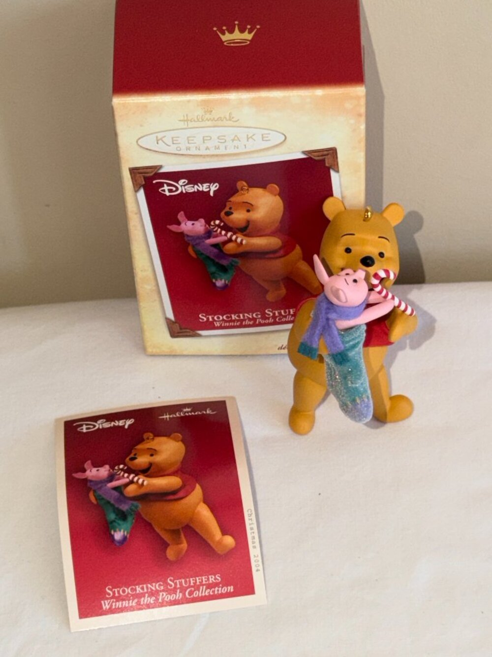Hallmark 2004 Stocking Stuffers Winnie the Pooh Piglet Keepsake Ornament Box